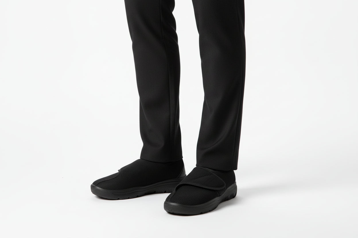 حذاء قماش جانبي مريح للقدم السكري  | K&H Medical