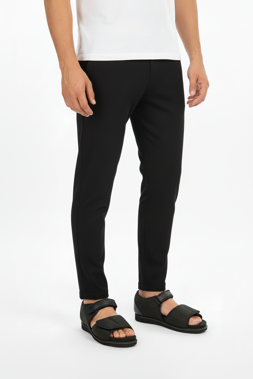 صندل قماش كحلي مريح للقدم السكري بتصميم مريح وخفيف | K&H Medical