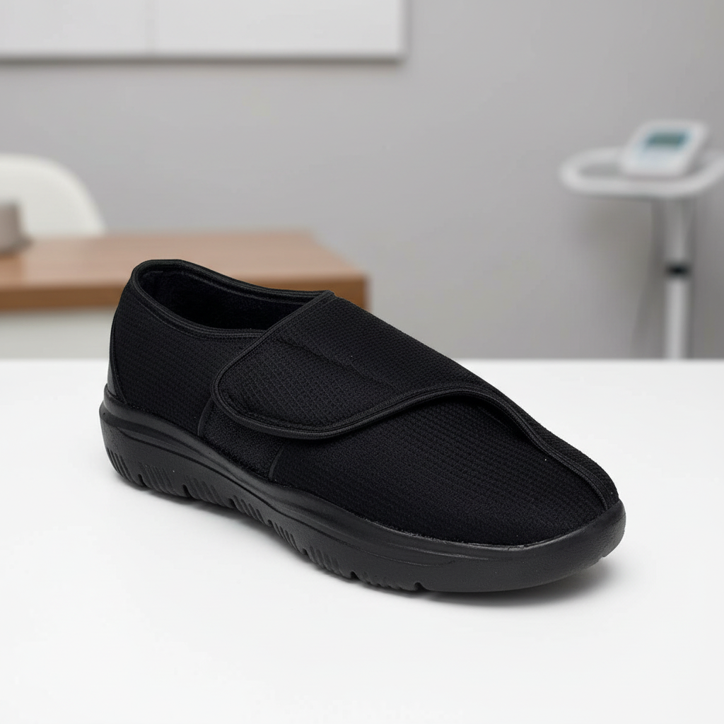 حذاء قماش جانبي مريح للقدم السكري  | K&H Medical